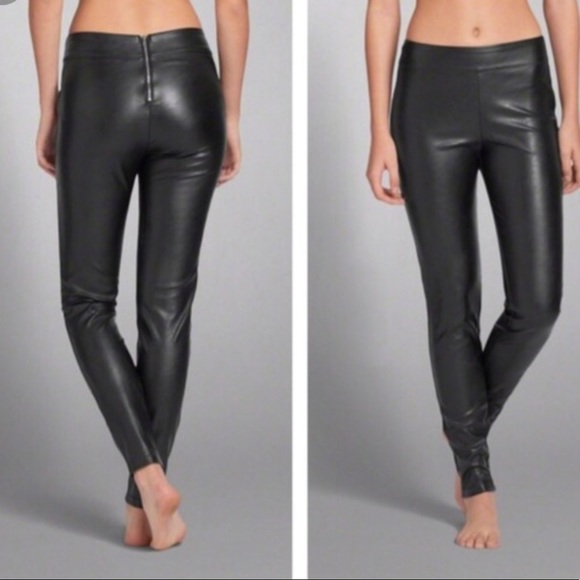 abercrombie & fitch leather pants